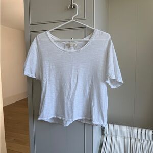 LoveShackFancy White Short Sleeve Tee